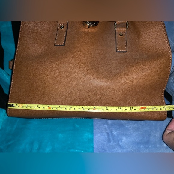 Michael Kors Large Hamilton Satchel 30S2GHMT3L in Camel Brown. - Picture 3 of 14